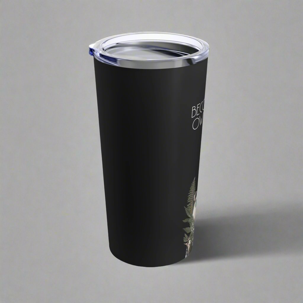 Becoming My Own Boss - Black Tumbler for Hot or Cold Beverages