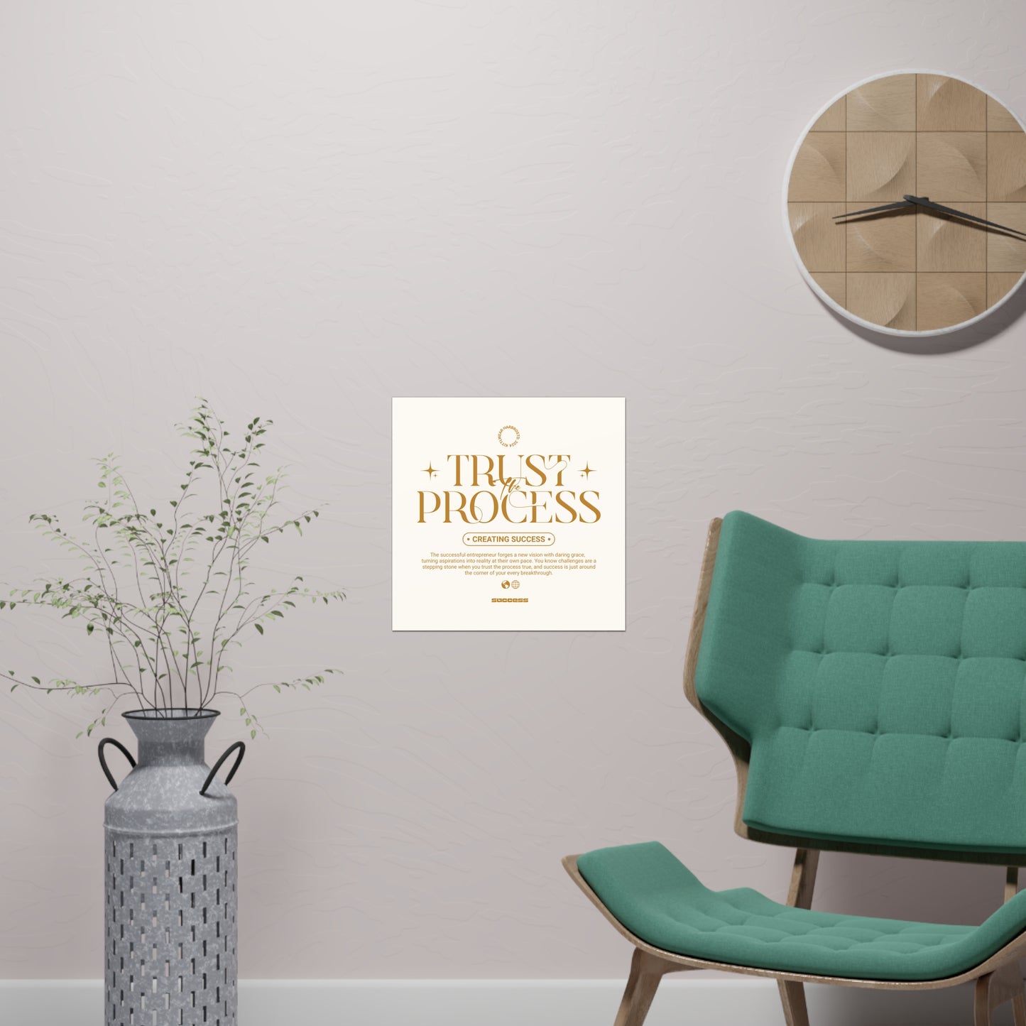 Trust The Process - Graphic Design Wall Art - Matte Paper Poster