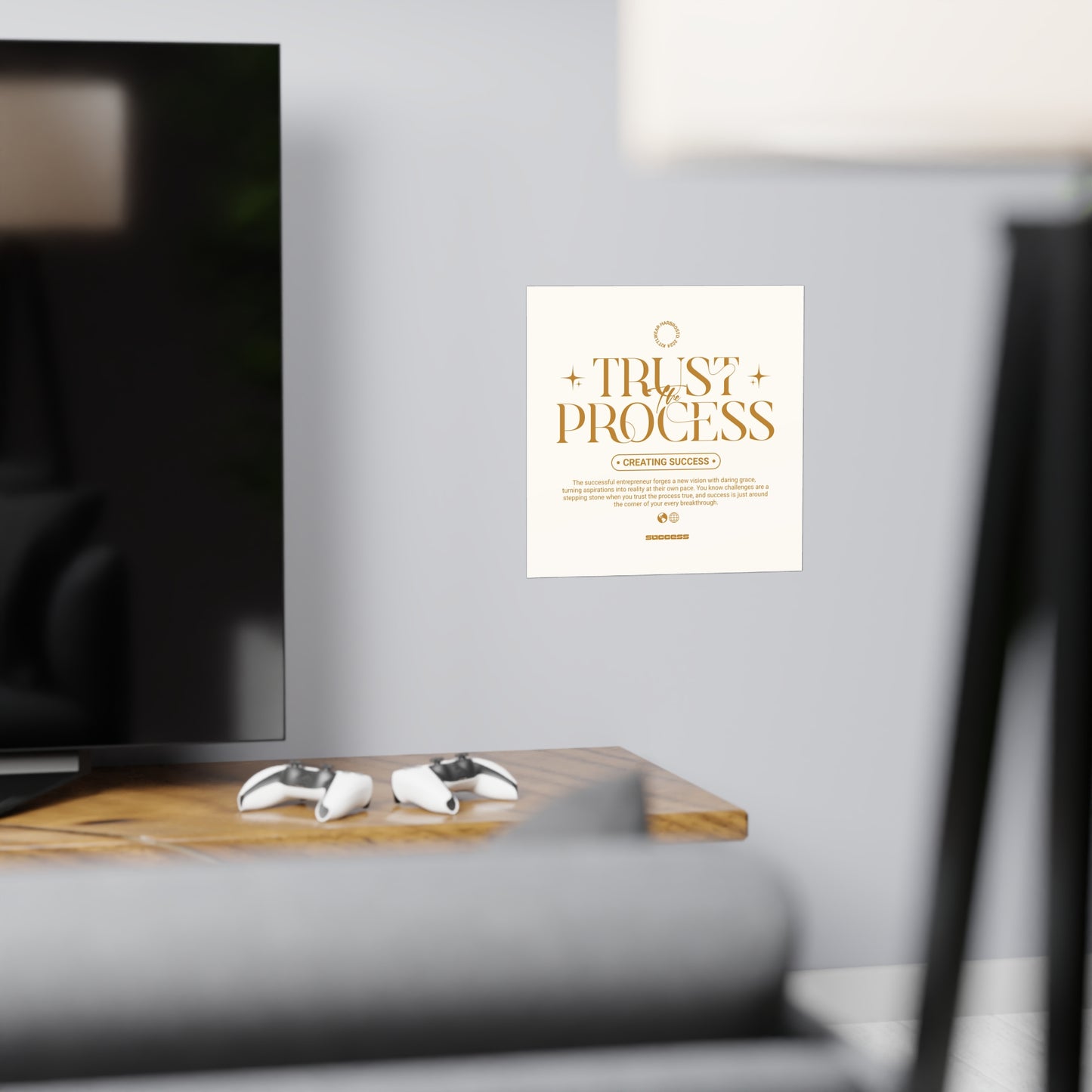 Trust The Process - Graphic Design Wall Art - Matte Paper Poster