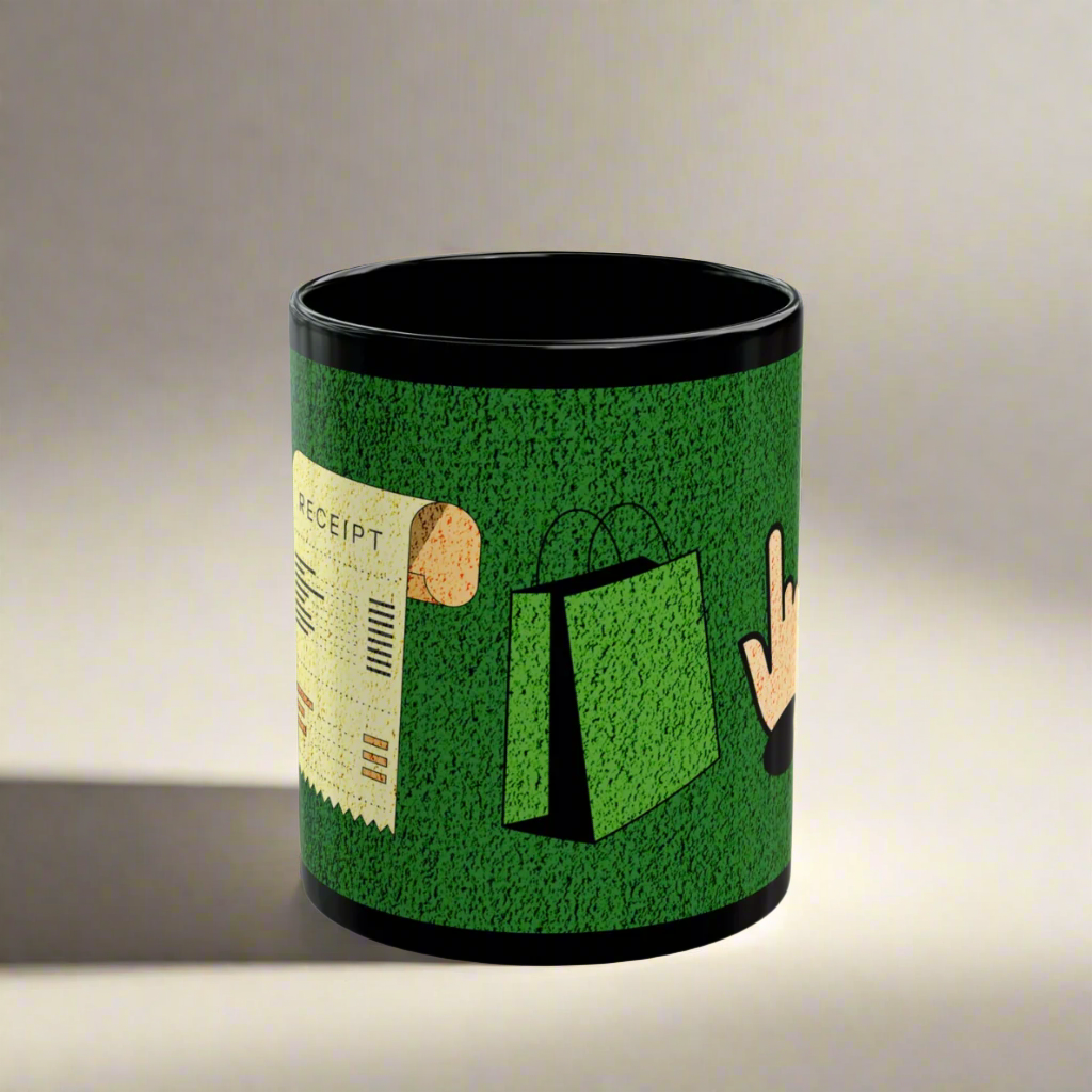 My Online Store - Black and Green Coffee Mug for Shopify Store Owners (11oz)